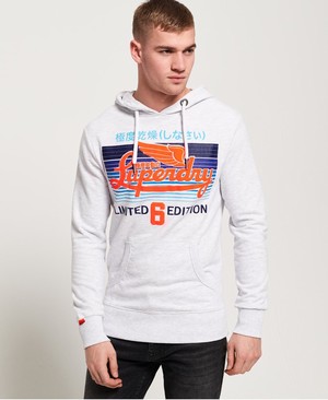 Superdry Limited Icarus Lite Férfi Kapucnis Pulóver Fehér | XGYHM1378